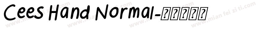 Cees Hand Normal字体转换